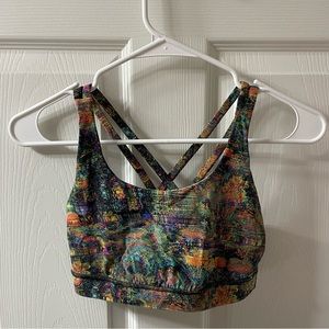 Lululemon Energy Bra Glitch Tapestry Starlight Multi